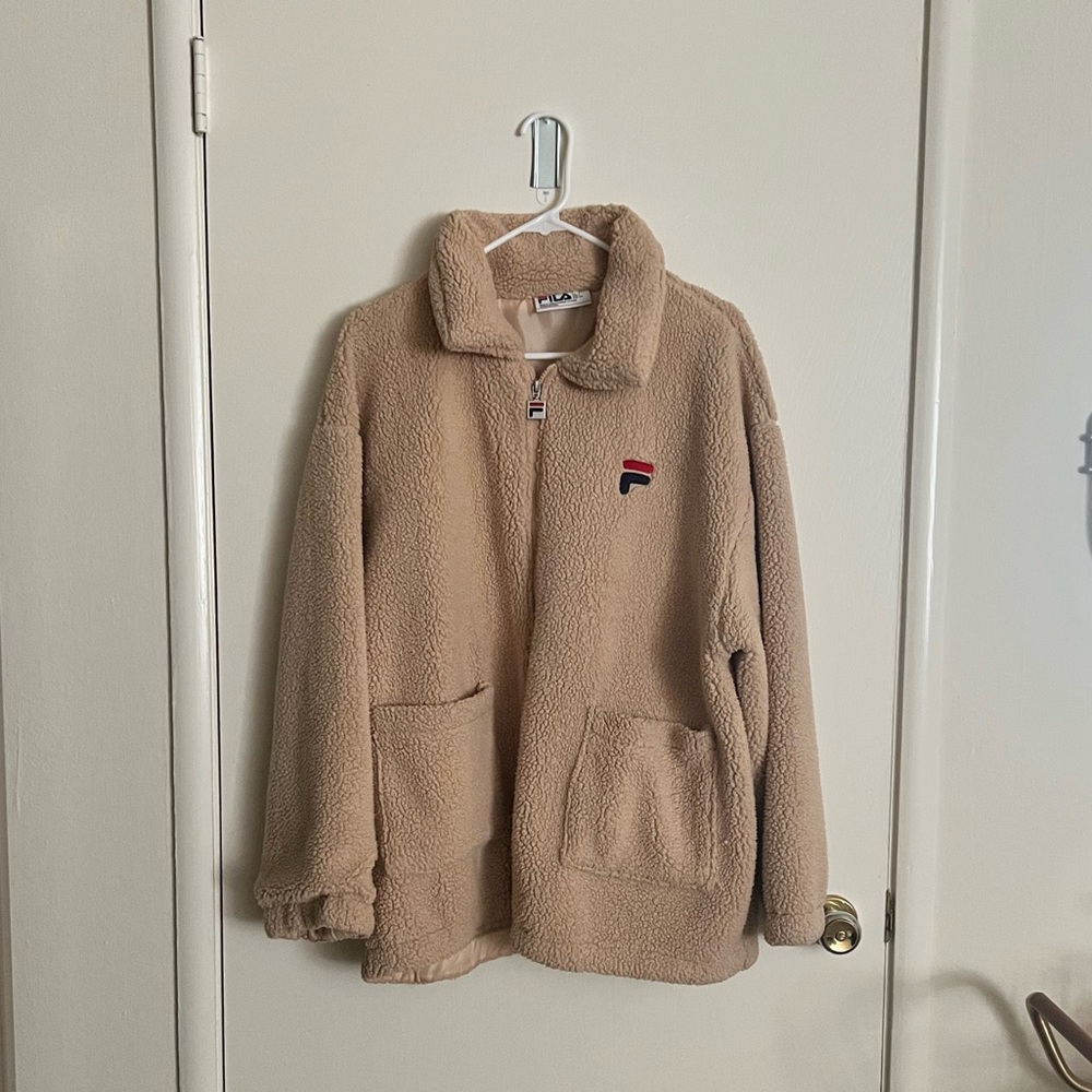 FILA Oversized Teddy Jacket